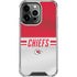 NFL Kansas City Chiefs White Striped iPhone 16 Pro Clear Case