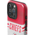 NFL Kansas City Chiefs White Striped iPhone 16 Pro Max Impact Case