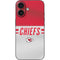 NFL Kansas City Chiefs White Striped iPhone 16 Skin