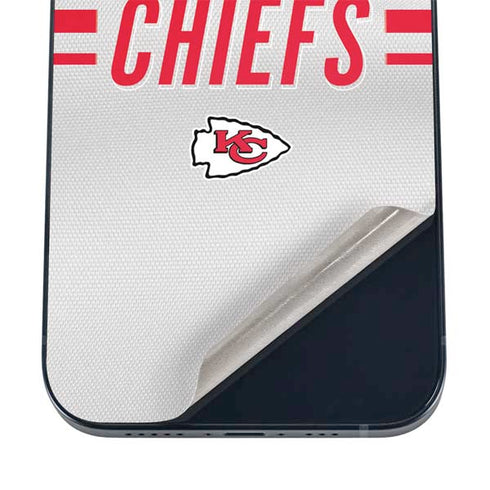 NFL Kansas City Chiefs White Striped iPhone 16 Skin