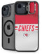 NFL Kansas City Chiefs White Striped iPhone 16e Kickstand Case