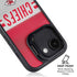 NFL Kansas City Chiefs White Striped iPhone 16e Kickstand Case