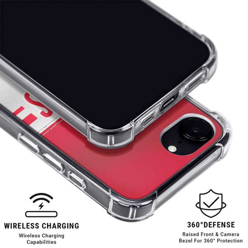 NFL Kansas City Chiefs White Striped iPhone 16e MagSafe Case