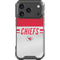 NFL Kansas City Chiefs White Striped iPhone 18 Pro Clear Case