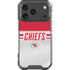 NFL Kansas City Chiefs White Striped iPhone 18 Pro Clear Case