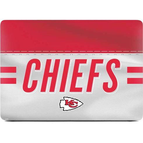 NFL Kansas City Chiefs White Striped Apple MacBook Air Skin