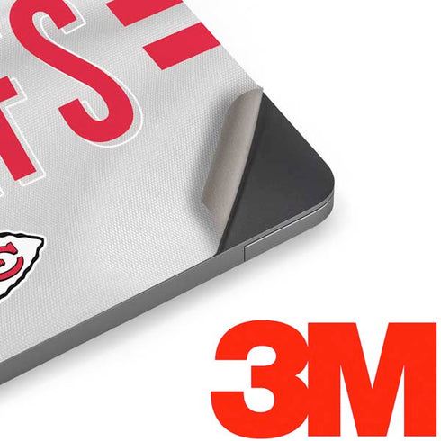 NFL Kansas City Chiefs White Striped Apple MacBook Air Skin