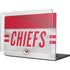NFL Kansas City Chiefs White Striped MacBook Cases