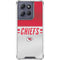 NFL Kansas City Chiefs White Striped Moto G 5G (2025) Clear Case