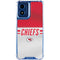 NFL Kansas City Chiefs White Striped Moto G 5G (2024) Clear Case