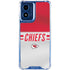 NFL Kansas City Chiefs White Striped Moto G 5G (2024) Clear Case