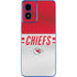 NFL Kansas City Chiefs White Striped Moto G Play 4G (2024) Skin