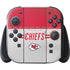 NFL Kansas City Chiefs White Striped Nintendo Switch 2 (2025) with Joy-Con Skin
