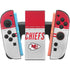NFL Kansas City Chiefs White Striped Nintendo Switch 2 (2025) Joy-Con Controller Skin
