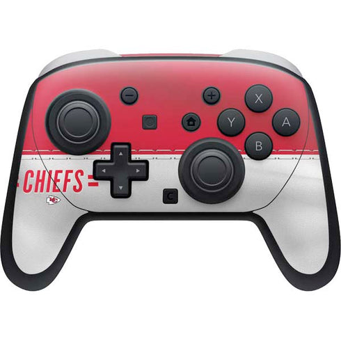 NFL Kansas City Chiefs White Striped Nintendo Skins