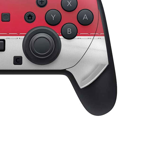 NFL Kansas City Chiefs White Striped Nintendo Switch 2 (2025) Pro Controller Skin