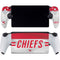 NFL Kansas City Chiefs White Striped PlayStation Portal Remote Player Skin