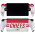 NFL Kansas City Chiefs White Striped PlayStation Portal Remote Player Skin