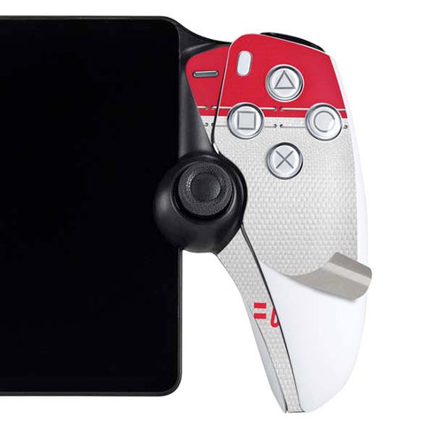 NFL Kansas City Chiefs White Striped PlayStation Portal Remote Player Skin