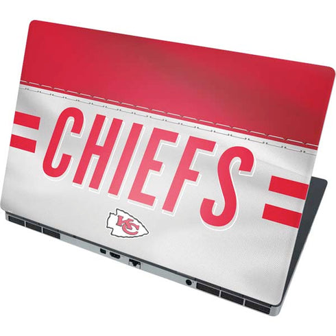 NFL Kansas City Chiefs White Striped Dell Precision Skin