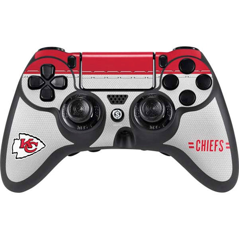 NFL Kansas City Chiefs White Striped PlayStation PS4 Skins