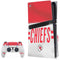 NFL Kansas City Chiefs White Striped PS5 Pro Disk Bundle Skin