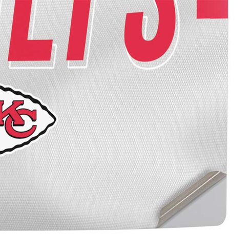 NFL Kansas City Chiefs White Striped PS5 Slim Digital Edition Console Skin