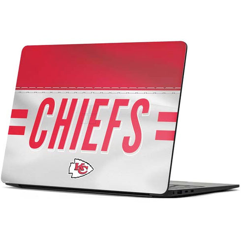 NFL Kansas City Chiefs White Striped Surface Laptop 7 13.8in Skin