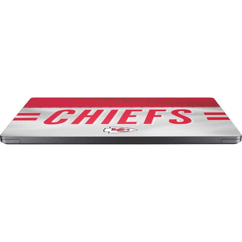 NFL Kansas City Chiefs White Striped Surface Laptop 7 13.8in Skin