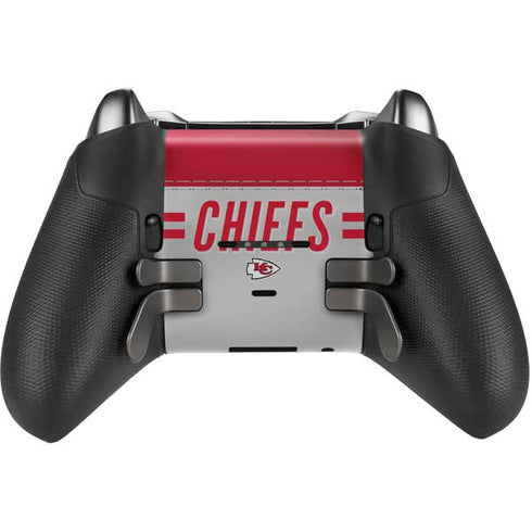 NFL Kansas City Chiefs White Striped Xbox Elite Wireless Controller Series 2 Skin
