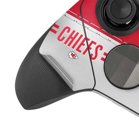 NFL Kansas City Chiefs White Striped Xbox Elite Wireless Controller Series 2 Skin
