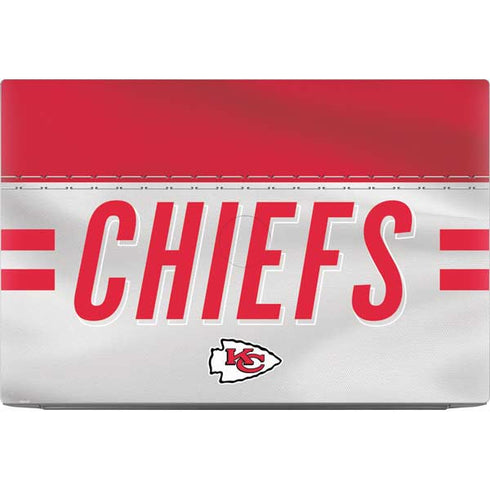 NFL Kansas City Chiefs White Striped Dell XPS Skin
