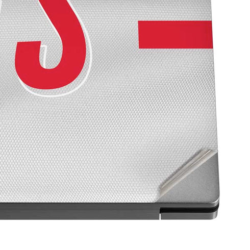 NFL Kansas City Chiefs White Striped Dell XPS Skin