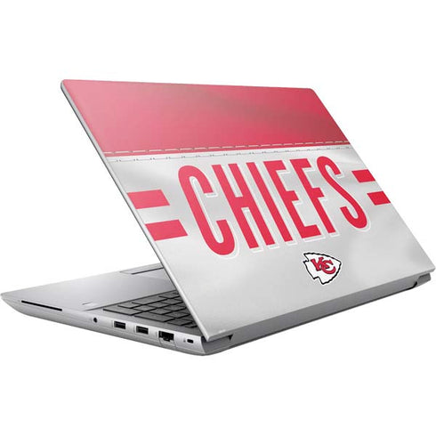 NFL Kansas City Chiefs White Striped HP ZBook Fury 16 G10 Skin