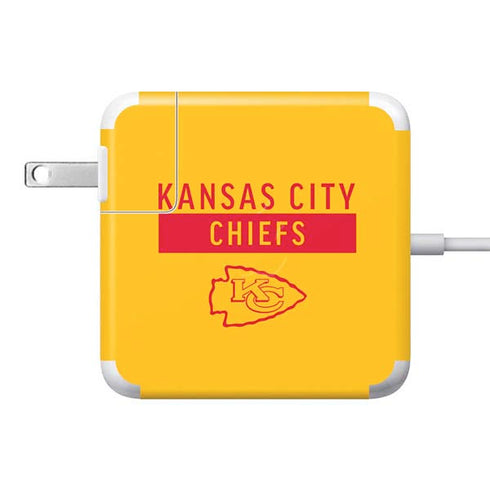 NFL Kansas City Chiefs Yellow Performance Series 85W Power Adapter (15 and 17 inch MacBook Pro Charger) Skin