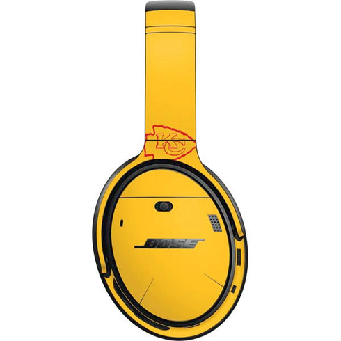 NFL Kansas City Chiefs Yellow Performance Series Bose QuietComfort 35 Headphones Skin
