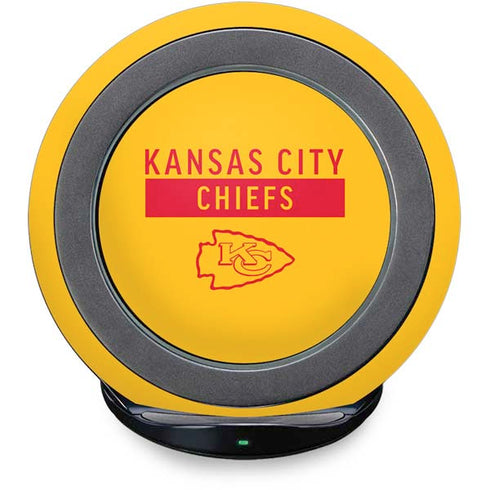 NFL Kansas City Chiefs Yellow Performance Series Fast Charge Wireless Charging Stand Skin