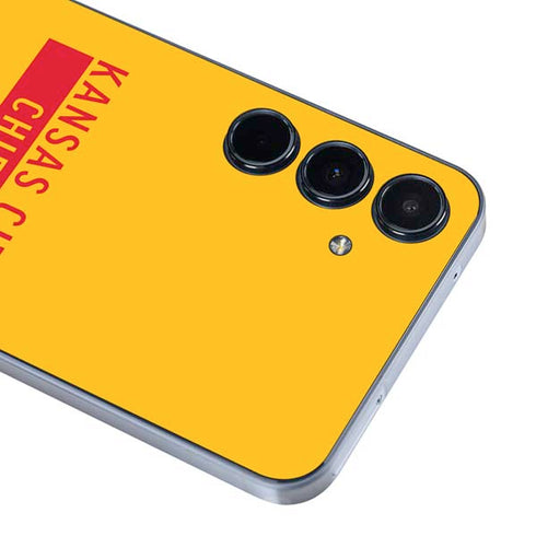 NFL Kansas City Chiefs Yellow Performance Series Galaxy A55 5G Skin