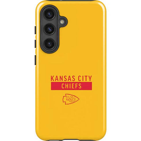 NFL Kansas City Chiefs Yellow Performance Series Galaxy S25 Impact Case