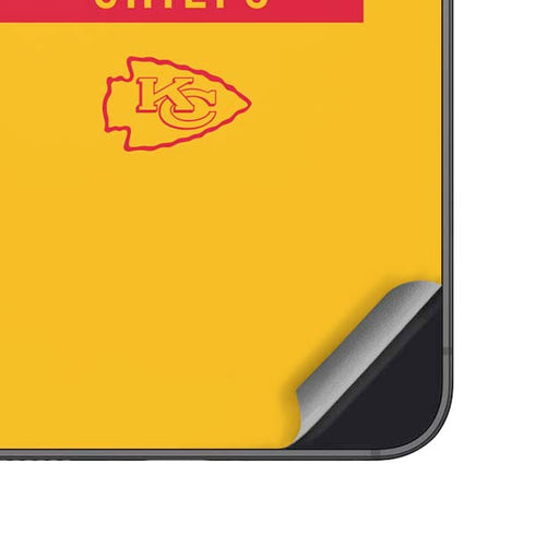 NFL Kansas City Chiefs Yellow Performance Series Galaxy S25 Plus Skin