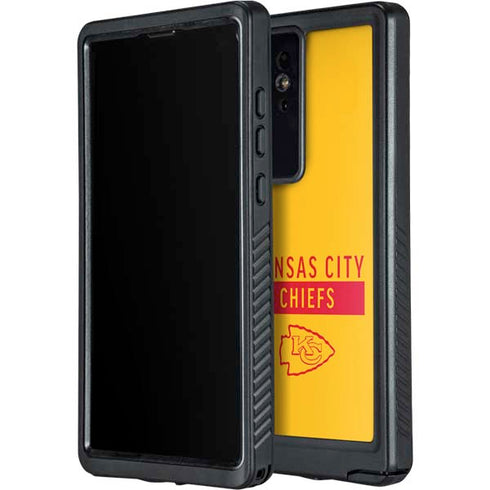 NFL Kansas City Chiefs Yellow Performance Series Galaxy S24 Ultra Waterproof Case