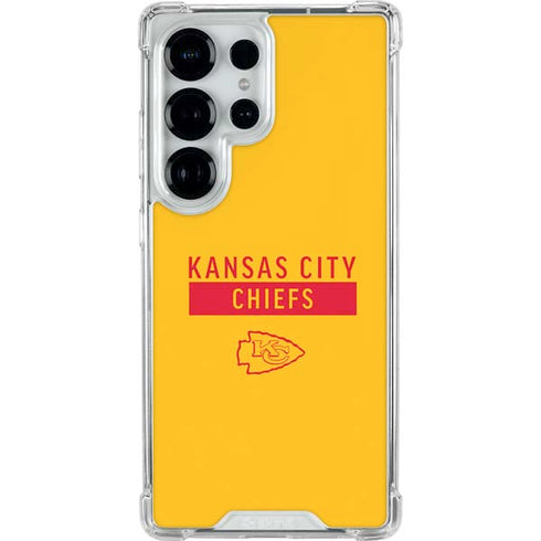 NFL Kansas City Chiefs Yellow Performance Series Galaxy S25 Ultra Clear Case