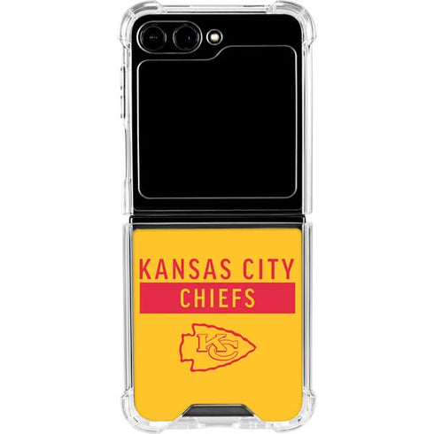 NFL Kansas City Chiefs Yellow Performance Series Galaxy Z Flip6 Clear Case
