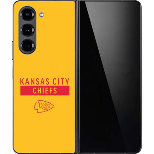 NFL Kansas City Chiefs Yellow Performance Series Galaxy Z Fold5 5G Skin