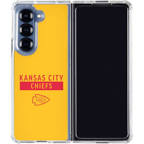 NFL Kansas City Chiefs Yellow Performance Series Galaxy Z Fold6 Clear Case