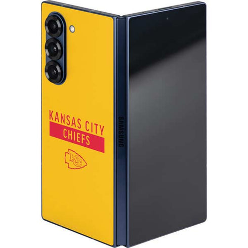 NFL Kansas City Chiefs Yellow Performance Series Galaxy Z Fold6 Skin
