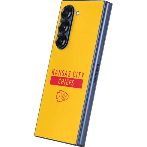 NFL Kansas City Chiefs Yellow Performance Series Galaxy Z Fold6 Skin