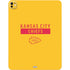 NFL Kansas City Chiefs Yellow Performance Series iPad Pro 13in M4 (2024) Skin