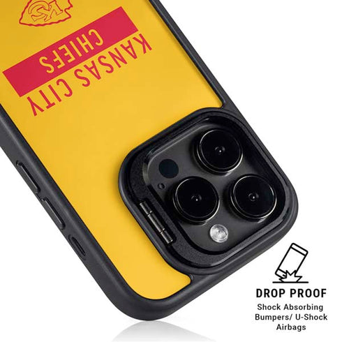 NFL Kansas City Chiefs Yellow Performance Series iPhone 13 Pro Kickstand Case