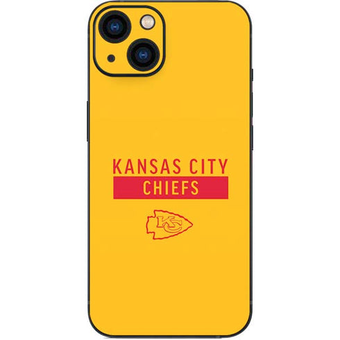 NFL Kansas City Chiefs Yellow Performance Series iPhone Skins